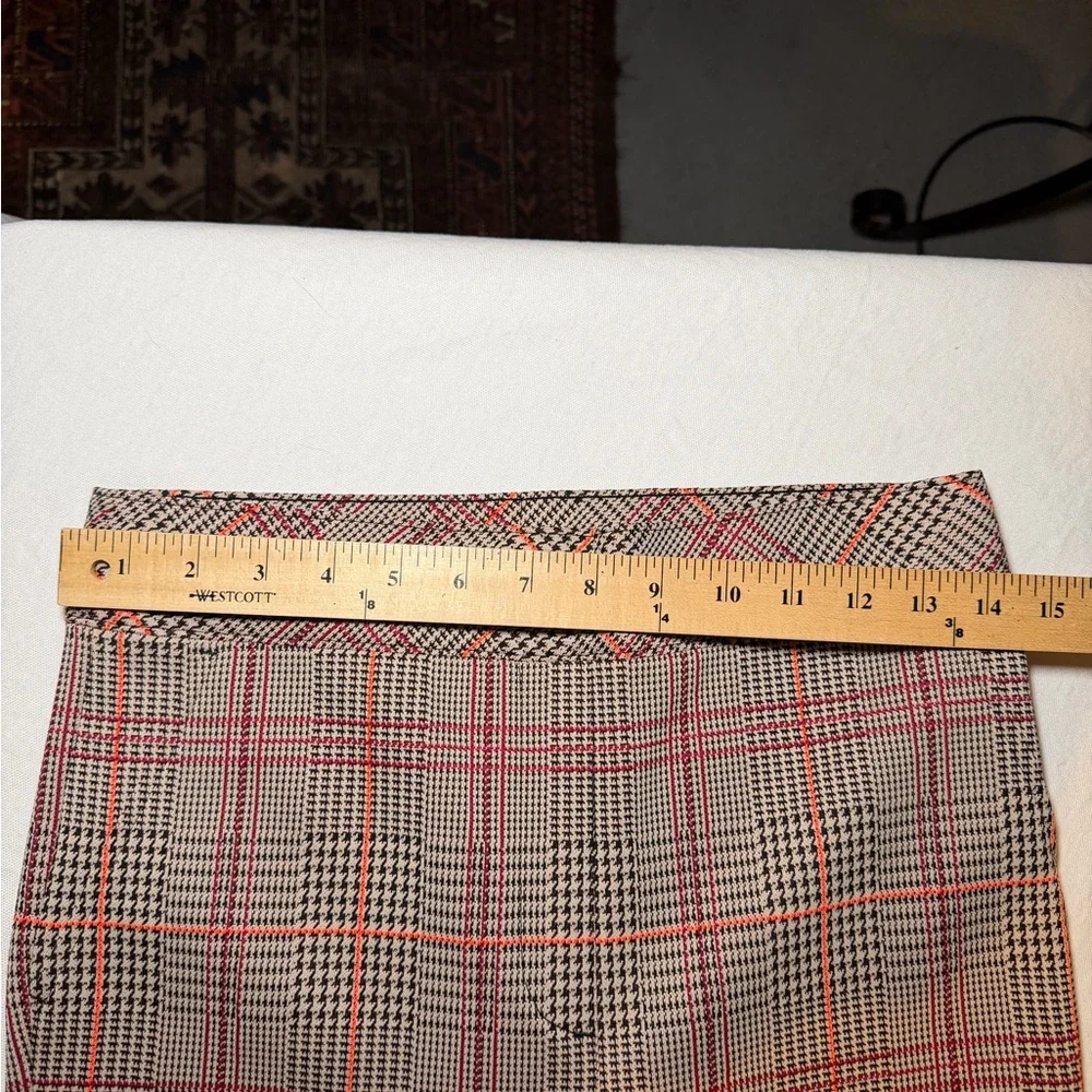 SPANX Red and‎ Black Plaid Trousers